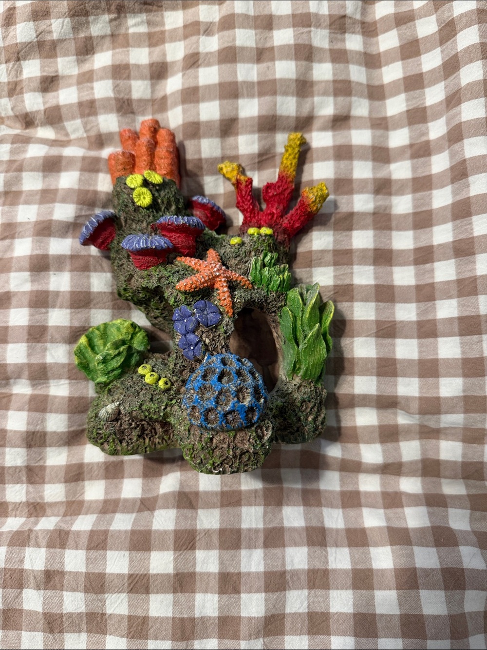 Vibrant Coral Reef Resin Accent - Multicolor Home Decor
